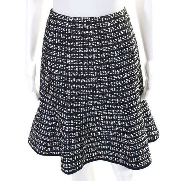 🆕 Deep Navy & White Tweed Skirt Suit - Nanette Lepore - Picture 15 of 16